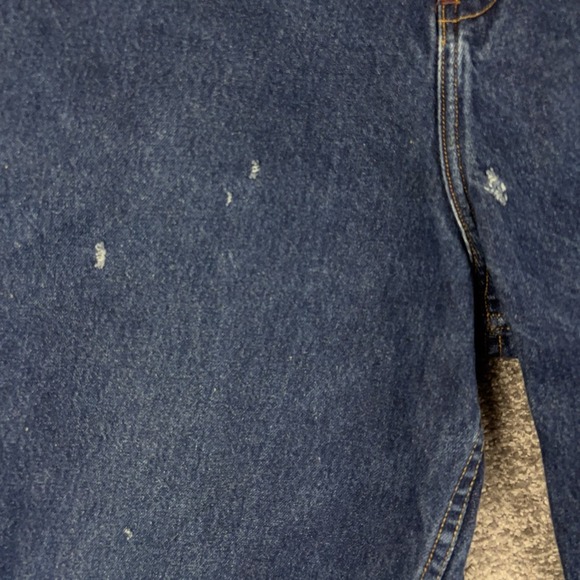 VTG Maurice Malone Mo Jeans Men's 42x34 Blue Loose Baggy Distressed Y2K 90s - Picture 7 of 13